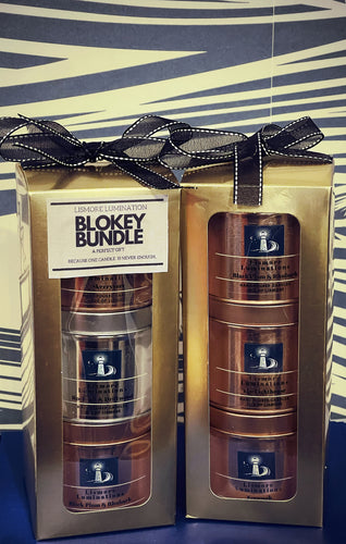 The Blokey Bundle - 3 x tin candles