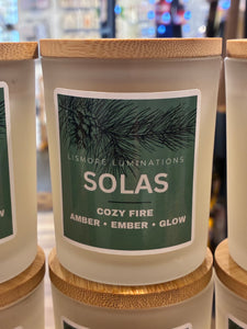 Solas - small glass candle