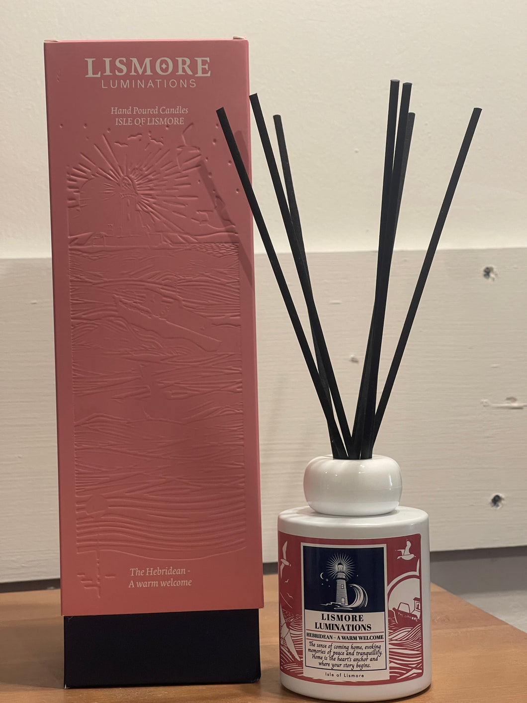 Luxury white diffuser with gift box -The Hebridean